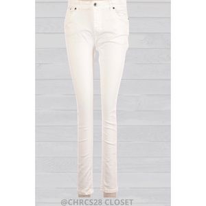 Zara white  MID Rise Skinny Jeans